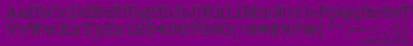 Amtypewritermditctt Font – Black Fonts on Purple Background