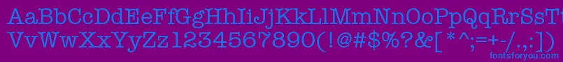 More about Amtypewritermditctt Font Amtypewritermditctt Font – Blue Fonts on Purple Background