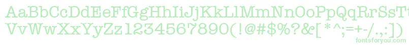 Amtypewritermditctt Font – Green Fonts on White Background