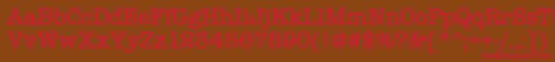 Шрифт Amtypewritermditctt – красные шрифты на коричневом фоне