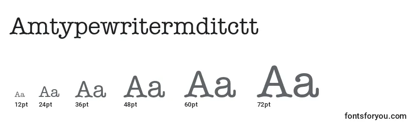 Amtypewritermditctt Font Sizes