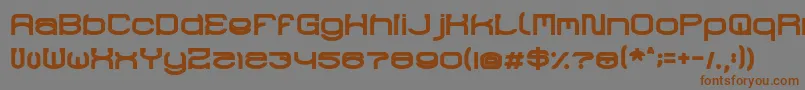 RaynalizBold Font – Brown Fonts on Gray Background