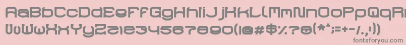 RaynalizBold Font – Gray Fonts on Pink Background