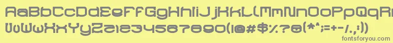 RaynalizBold Font – Gray Fonts on Yellow Background