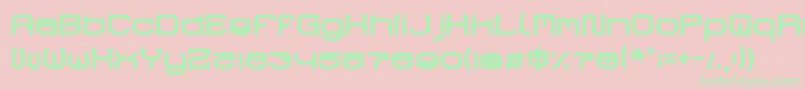 RaynalizBold Font – Green Fonts on Pink Background