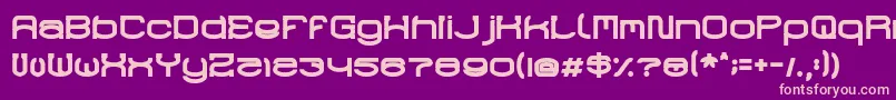 RaynalizBold Font – Pink Fonts on Purple Background