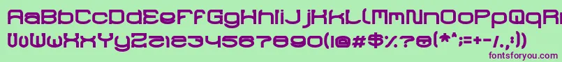 RaynalizBold Font – Purple Fonts on Green Background