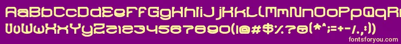 RaynalizBold Font – Yellow Fonts on Purple Background