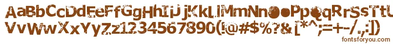Шрифт Rusto – коричневые шрифты на белом фоне
