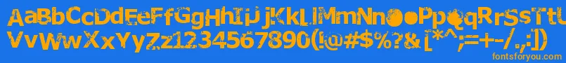 Подробнее о шрифте Rusto Шрифт Rusto – оранжевые шрифты на синем фоне