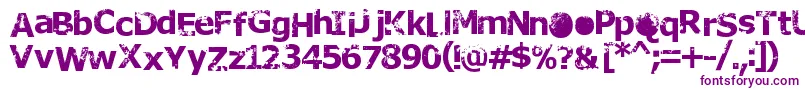Rusto Font – Purple Fonts on White Background