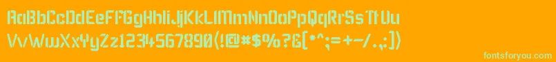 Más sobre la fuente Karismas fuente Karismas – Fuentes Verdes Sobre Fondo Naranja