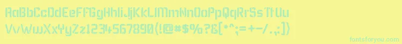Lisätietoja Karismas-fontista Karismas-fontti – vihreät fontit keltaisella taustalla