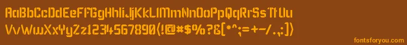 Karismas Font – Orange Fonts on Brown Background