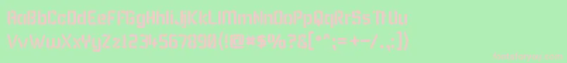 Karismas Font – Pink Fonts on Green Background