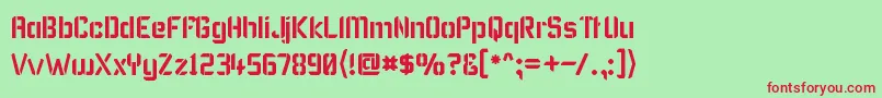 Karismas Font – Red Fonts on Green Background