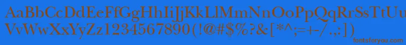 Nebraska-fontti – ruskeat fontit sinisellä taustalla