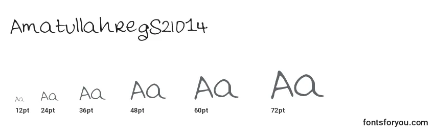 Размеры шрифта AmatullahregS2014