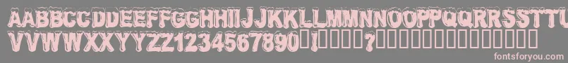 Frosw Font – Pink Fonts on Gray Background