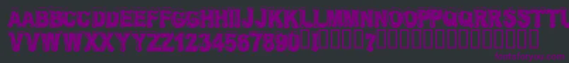 Frosw Font – Purple Fonts on Black Background