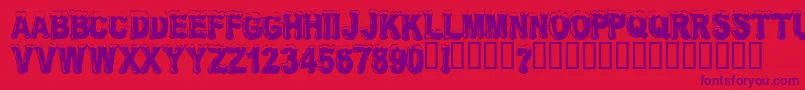 Frosw Font – Purple Fonts on Red Background