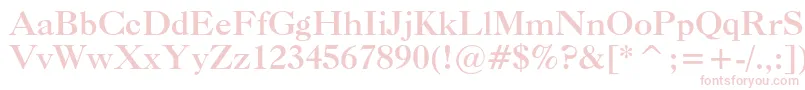 Caslonc540btBold Font – Pink Fonts on White Background