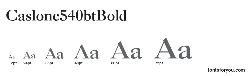 Caslonc540btBold Font Sizes