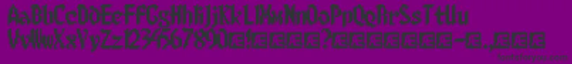 8BitLimitBrk-Schriftart – Schwarze Schriften auf violettem Hintergrund