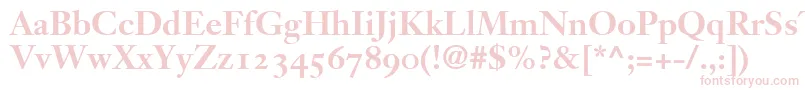 JansonText75BoldOldstyleFigures Font – Pink Fonts on White Background