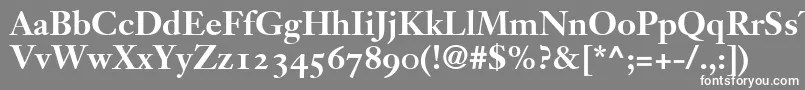 fuente JansonText75BoldOldstyleFigures – Fuentes Blancas Sobre Fondo Gris