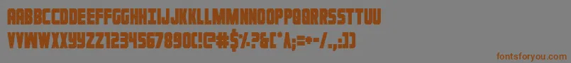 Ironforgecond Font – Brown Fonts on Gray Background