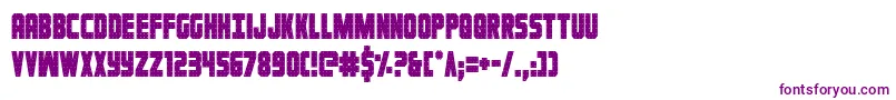 Ironforgecond Font – Purple Fonts on White Background