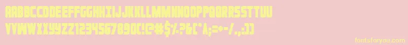 Ironforgecond Font – Yellow Fonts on Pink Background