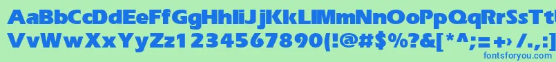 More about ErikaBold Font ErikaBold Font – Blue Fonts on Green Background