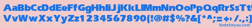 ErikaBold Font – Blue Fonts on Pink Background
