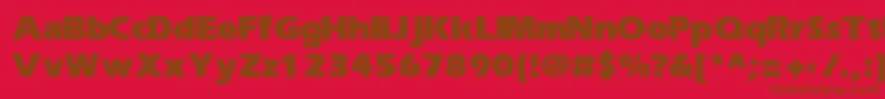 ErikaBold Font – Brown Fonts on Red Background