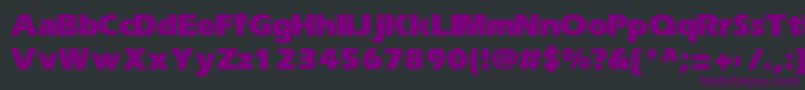 ErikaBold Font – Purple Fonts on Black Background