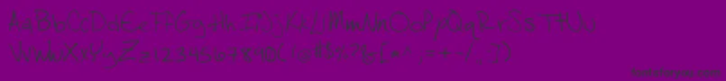 Salamander Font – Black Fonts on Purple Background