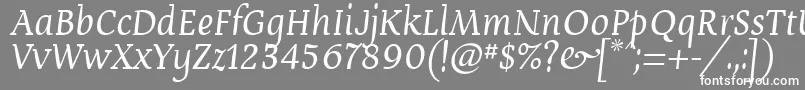 Devroye ffy Font – White Fonts on Gray Background