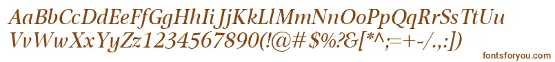 OmnibusItalic Font – Brown Fonts