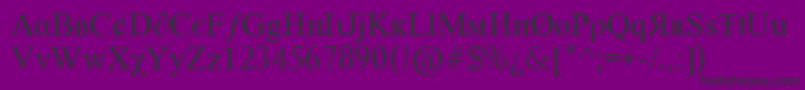 Tiboo5font Font – Black Fonts on Purple Background