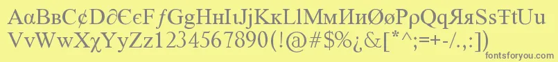 Подробнее о шрифте Tiboo5font Шрифт Tiboo5font – серые шрифты на жёлтом фоне