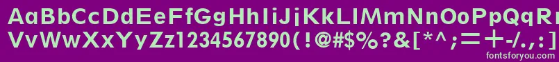 SpartanLtHeavyClassified-fontti – vihreät fontit violetilla taustalla