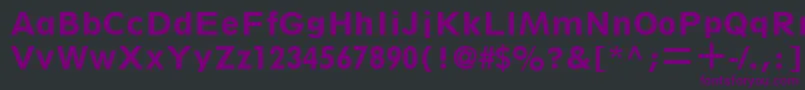 fuente SpartanLtHeavyClassified – Fuentes Moradas Sobre Fondo Negro