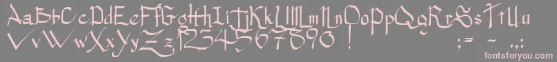 PrincessLulu Font – Pink Fonts on Gray Background