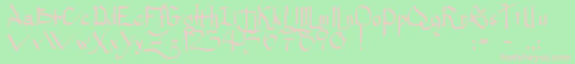 PrincessLulu Font – Pink Fonts on Green Background