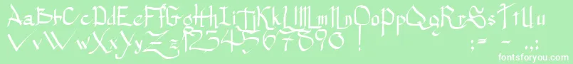 PrincessLulu Font – White Fonts on Green Background