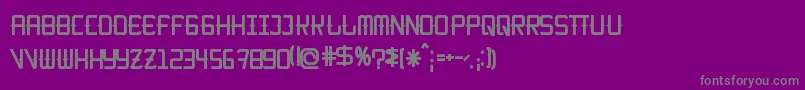 KitchencowboyRegular Font – Gray Fonts on Purple Background