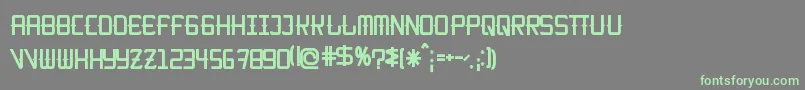 KitchencowboyRegular Font – Green Fonts on Gray Background
