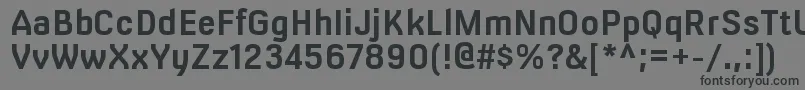 MilibusrgBold Font – Black Fonts on Gray Background